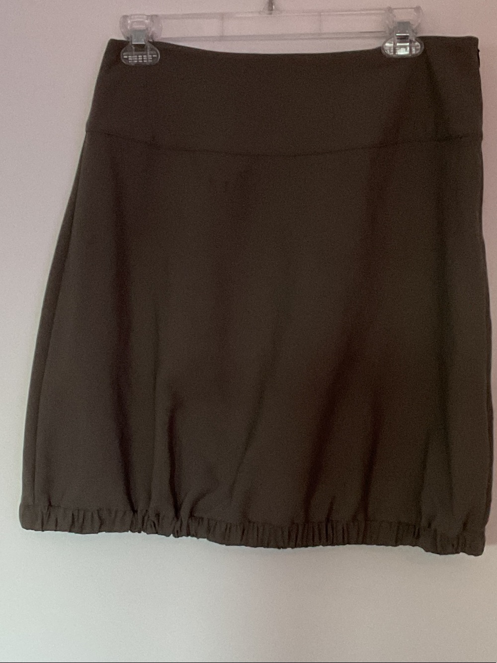 Sarah Pacini Green Taupe Slip Skirt